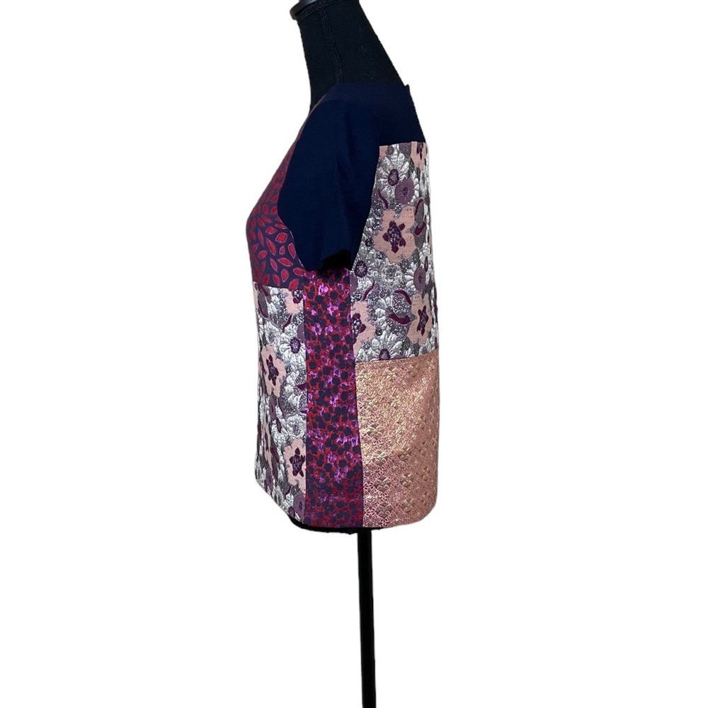 J Crew Collection Brocade Patchwork Top - image 3